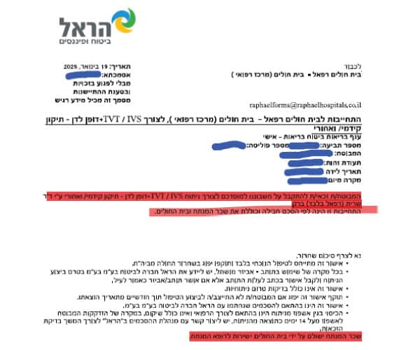 תביעת ניתוח TVT ותיקון דופן שאושרה
